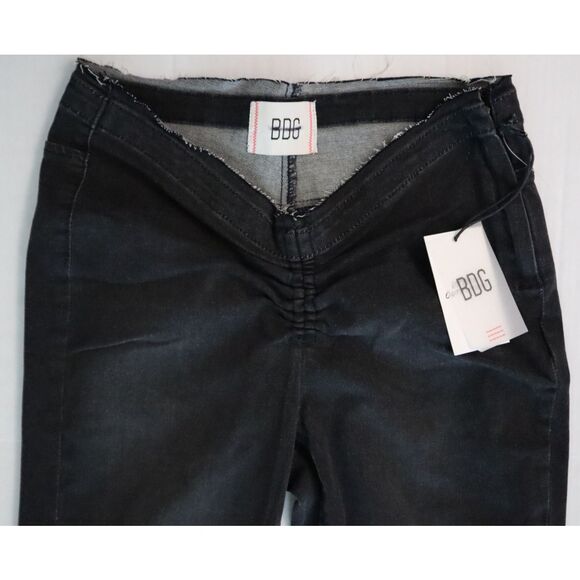 BDG x Urban Outfitters OB1496287 Women's Sz 27 Black Ruched Dipped V Flare Jeans - Picture 6 of 10